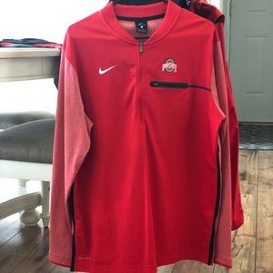 Men’s Nike Ohio State 1/4 zip sideline pullover